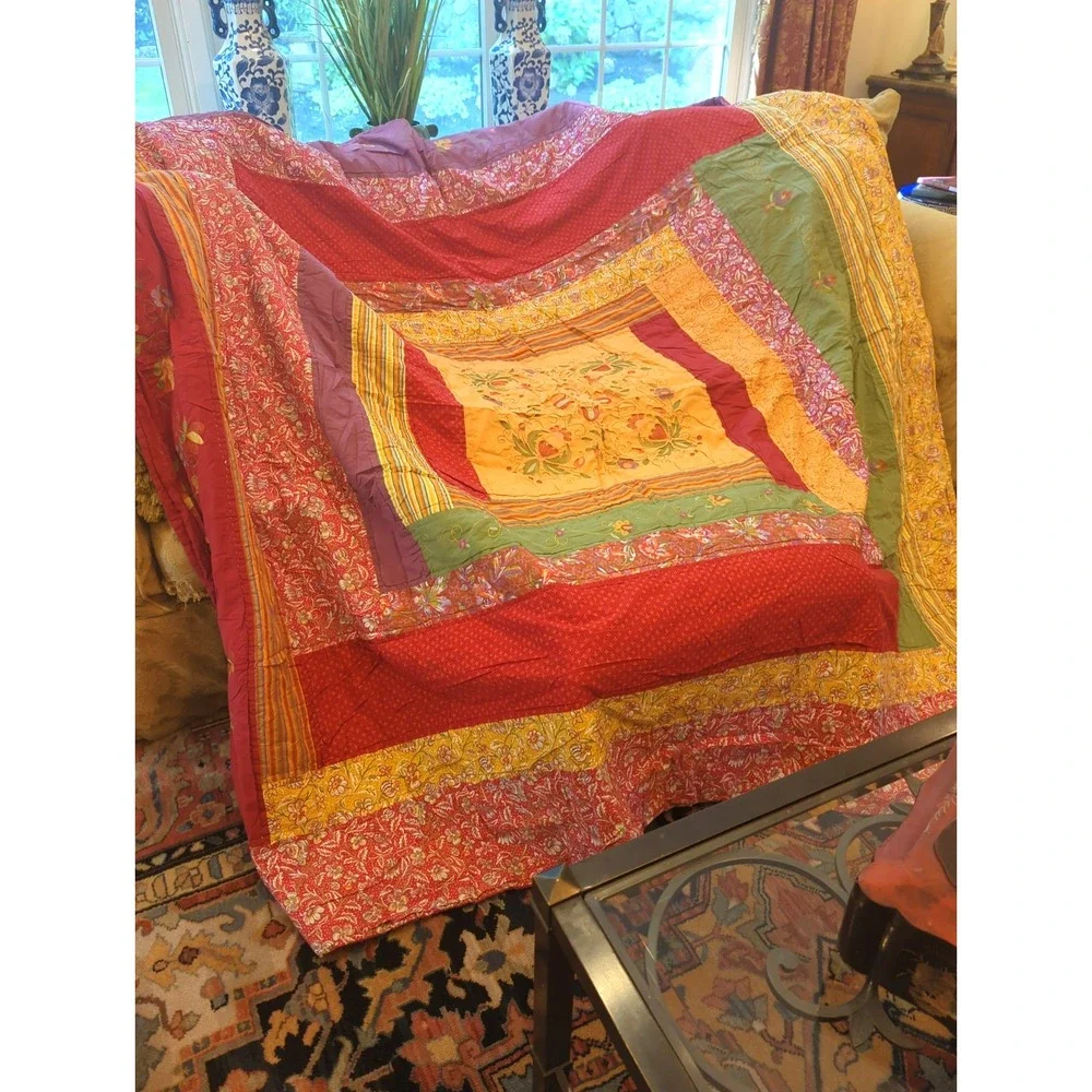 Authentic Vintage Kantha Quilt Throw 80 